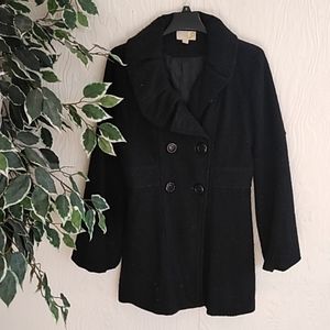 3/15 Black sparkly winter peacoat